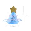 ABOOFAN 3pcs Boy Girl Birthday Hats Party Headwear for Boys Girls Comfortable Cloth Material for Celebrations Features Bow Stars for Creating Unforgettable Memories view 3