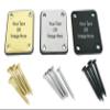 Guitar neckplate Personalized Guitar neckplate (Black) view 1
