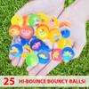 Kiddie Play 25 Bouncy Balls for Kids Party Favors | Cute Figures Bouncy Ball 27mm | Superball Small Rubber Balls for Kids view 2