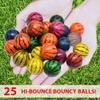 Kiddie Play 25 Bouncy Balls for Kids Party Favors | Colorful Watermelon Bouncy Ball 27mm | Superball Small Rubber Balls for Kids view 2