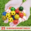 Kiddie Play 25 Bouncy Balls for Kids Party Favors | Assorted Bouncy Ball 27mm | Superball Small Rubber Balls for Kids view 2