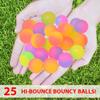 Kiddie Play 25 Bouncy Balls for Kids Party Favors | Frosted Colorful Bouncy Ball 27mm | Superball Small Rubber Balls for Kids view 2