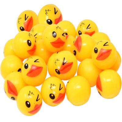 Kiddie Play 25 Bouncy Balls for Kids Party Favors | Ducks Bouncy Ball 27mm | Superball Small Rubber Balls for Kids