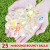 Kiddie Play 25 Bouncy Balls for Kids Party Favors Clear Bouncy Ball 27mm Superball Small Rubber Balls for Kids view 2
