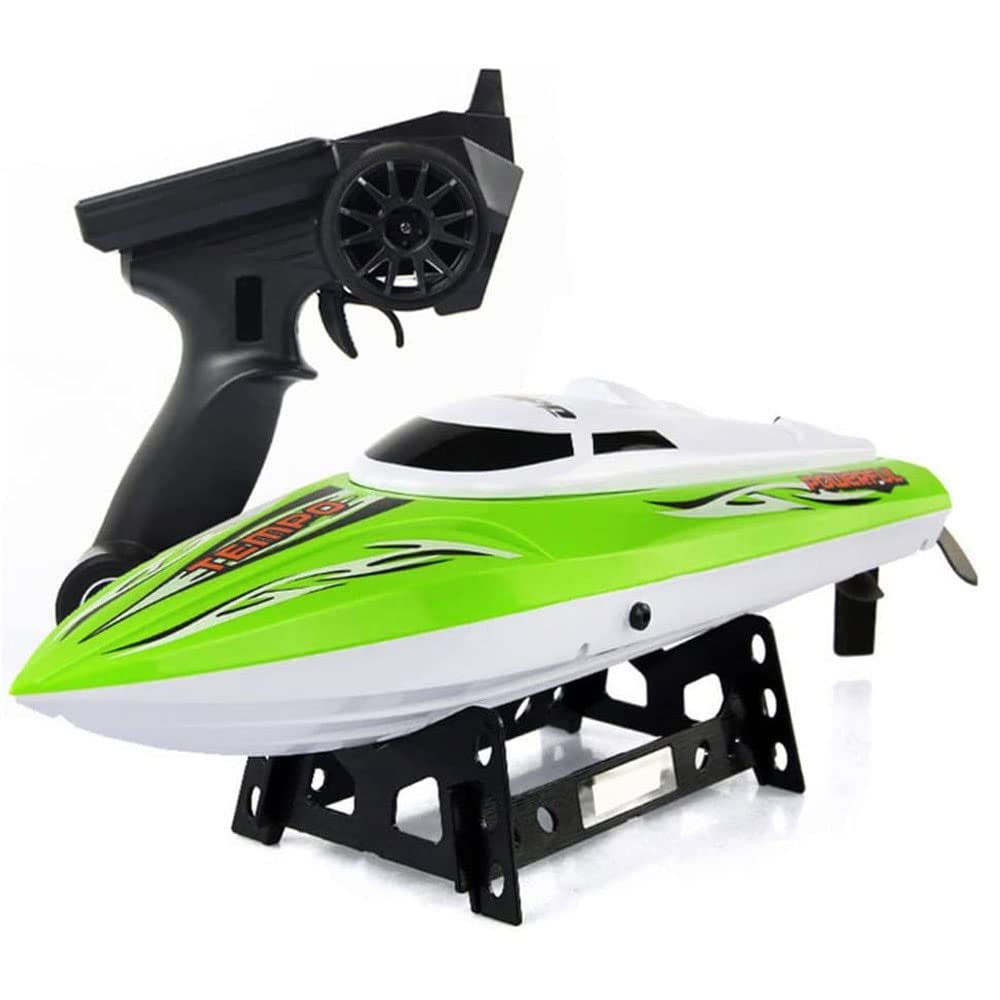 QIYHBVR RC Boat - Remote Control Boat for Pools and Lakes, Fast RC Boats for Adults and Kids 4 Channel 2.4GHZ 150 Meters Remote Control Distance