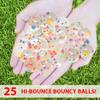 Kiddie Play 25 Bouncy Balls for Kids Party Favors | Colorful Jelly Bouncy Ball 27mm | Superball Small Rubber Balls for Kids view 2