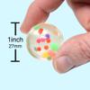 Kiddie Play 25 Bouncy Balls for Kids Party Favors | Colorful Jelly Bouncy Ball 27mm | Superball Small Rubber Balls for Kids view 3