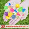 Kiddie Play 25 Bouncy Balls for Kids Party Favors | Assorted Bouncy Ball 27mm | Superball Small Rubber Balls for Kids view 2