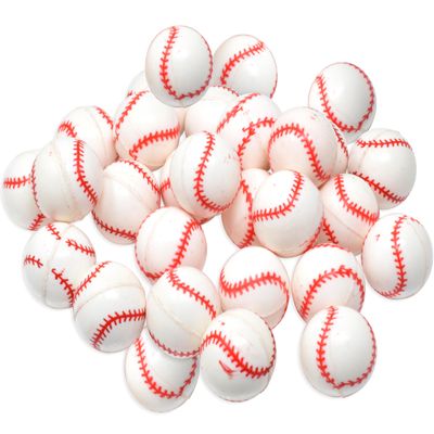 25 Bouncy Balls for Kids Party Favors | Baseball Bouncy Ball 27mm | Superball Small Rubber Balls for Kids