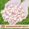 25 Bouncy Balls for Kids Party Favors | Baseball Bouncy Ball 27mm | Superball Small Rubber Balls for Kids view 2