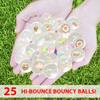 Kiddie Play 25 Bouncy Balls for Kids Party Favors | Cake Bouncy Ball 27mm | Superball Small Rubber Balls for Kids view 2