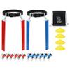 12 Player (6 RED vs 6 BLUE Pop Flags) Pop Flag Football Set-Complete w/Flags, Belts, Agility cones and Carry Bag view 1