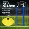 12 Player (6 RED vs 6 BLUE Pop Flags) Pop Flag Football Set-Complete w/Flags, Belts, Agility cones and Carry Bag view 4