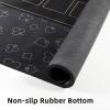 Foldable Casino Quality Poker Mat | Water Resistant Poker Table Cloth, Soft Multi-spandex | Black 70x35 | Waterproof, Durable, Noise-Free Gameplay | Stylish Poker Table Top for Anywhere Gaming view 2
