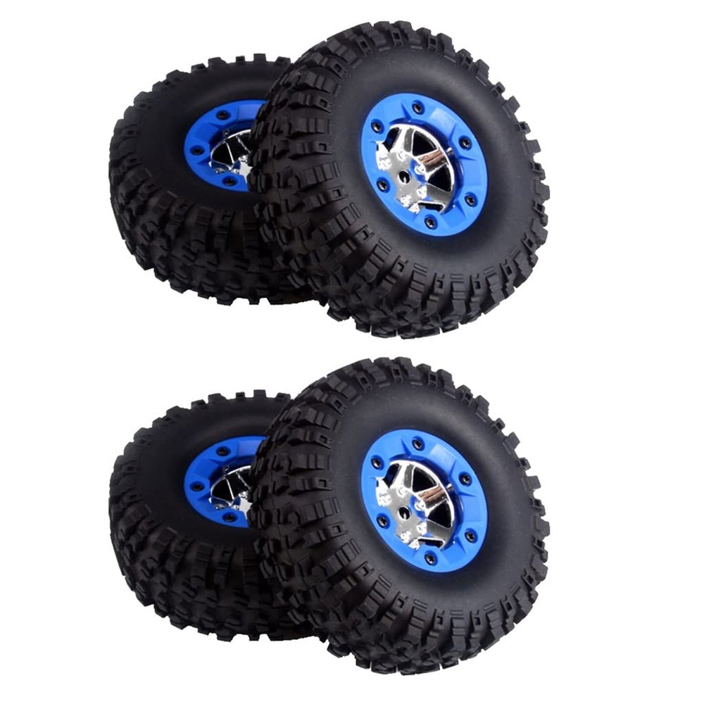 Tsolay RC Car 95mm Rubber Tires Set Fit for WLtoys 12428-B Scale RC Car Buggy Parts Modification Accessories