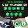 Dragon Grips RC Body Clip Hole Protectors, 49pc Black PVC Stickers for 1/10 RC Crawler Body Shells, Stick-on Accessories That Prevent Clip Hole Damage and Cracking, Protect Custom-Painted Bodies view 4