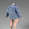 1/6 Scale Female Clothes, Female Denim Shirt Loose Coat Top Clothes for 12inch PH TBL JO UD Worldbox Action Figure Body (Purple) view 4