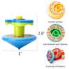Sepco 4 Sets of 20PCS Super Stacking Spinning Tops Stackable Gyroscope Spinner Top Tower with Launcher Kit Manual Stacked Gyro Stack Spin Toys for Boys and Girls School Students Prizes view 3