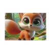 1000 Pieces Jigsaw Puzzle Big Eyes Fox Puzzle Game Home Wall Artwork for Adults Teens view 1