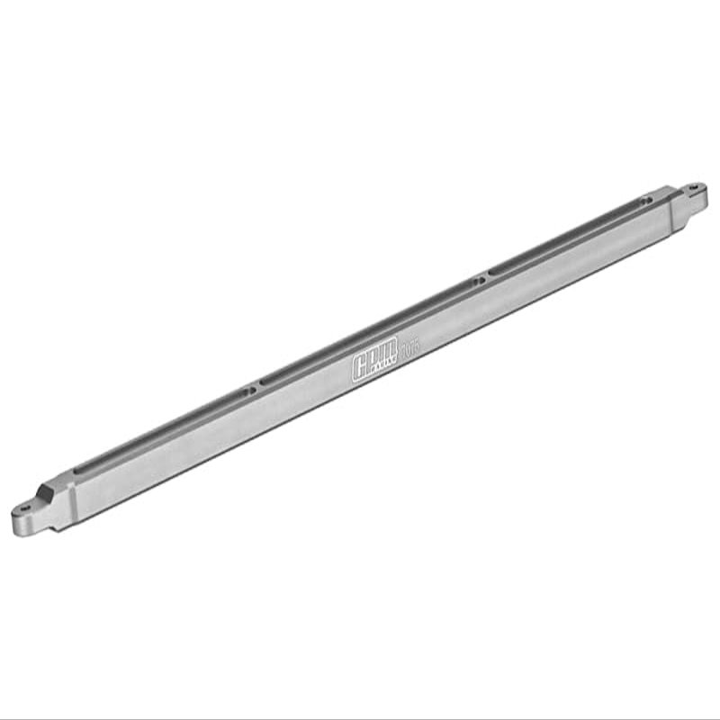 GPM Upgrades Aluminum 7075 Center Brace Bar for 1/8 Mojave 4X4 4S Blx Desert Truck Rtr-Ara4404T1/T2 (Silver)