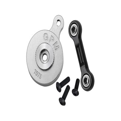GPM Upgrades Aluminum 7075 Direct Mount Servo Saver (25T Spline) with Fix Link for 1/8 Mojave 4X4 4S Blx Desert Truck Rtr-Ara4404T1/T2 (Silver)