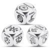 3PCS Food Dice Valentines Gifts for Boyfriend Girlfriend 11th Anniversary Steel Gift for Couple Christmas Stocking Stuffers White Elephant Gifts for Adults Santa Swap Gift Exchange Dice Exchange Dices view 1