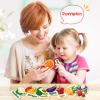 AKAYOK Felt Pieces Fruit Vegetable Felt Flannel Board Pieces Learning Fruit Vegetable with Name, Cute Educational Learning Toys Kids view 3