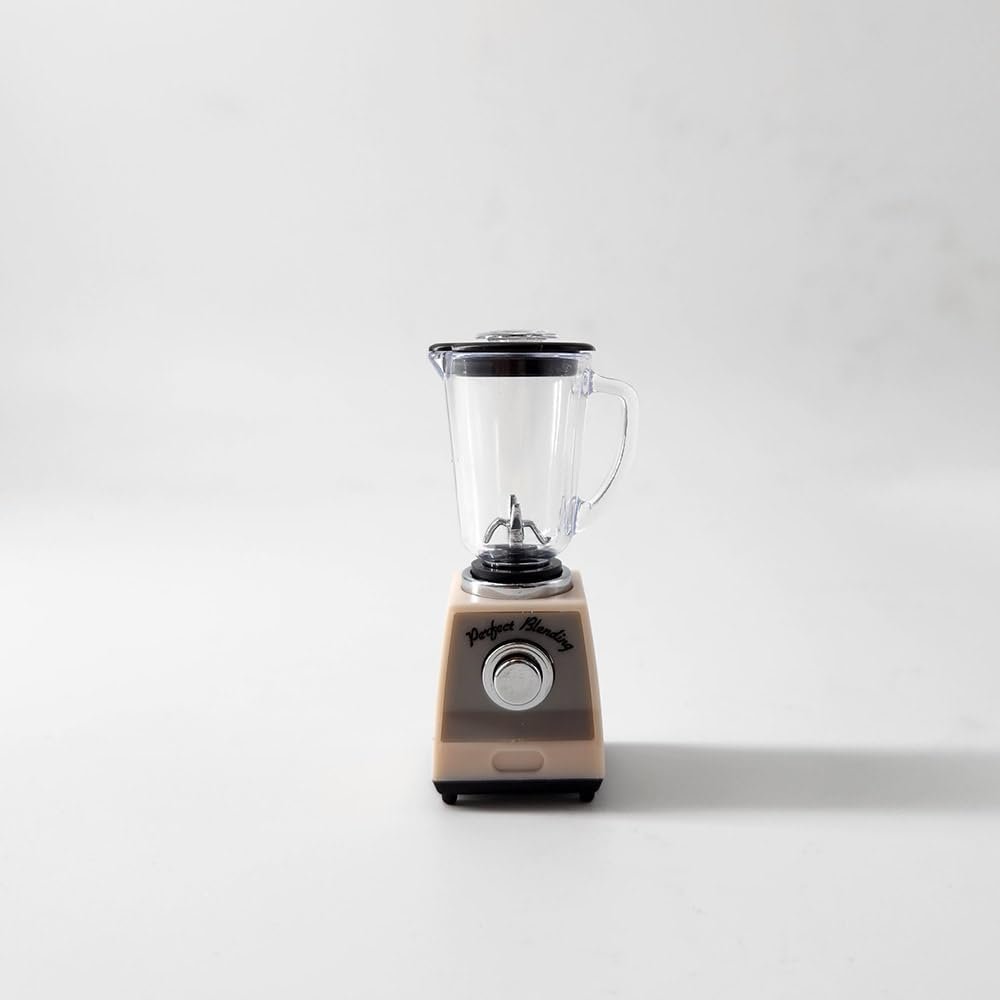 compactini Miniature Set 1:12 Scale Models Dollhouse Accessory Coffee Pots Blenders Oven Rice Cooker Waffle Machine Miniature Dollhouse Kitchen Accessories (Blender(Soft Pink))