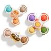 ALASOU 3PCS Pop Suction Cup Spinner Sensory Airplane Travel Toys for 1 Year Old Boy Girl Infant Toddlers|Novelty Spinning Tops 12 18 Months|1 2 Year Old Boy Birthday Gift|Baby Bath Toy Kids Ages 1-3 view 1