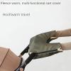 Rock88 Stroller Gloves Winter Thick Warm Golf Push Cart Mittens for Cold Weather Windproof Rainproof Pram Hand Muff for Parents and Caregivers,Beige,56 * 34cm view 2