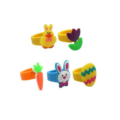 BinaryABC Kids Play Rings Childrens Toys Children's Rings,Easter Party Favors,Easter Party Gifts Supplies,10Pcs