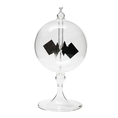 Luejnbogty Solar Crookes Radiometer Glass Windmill Handmade Toy for Home Decoration Gift Transparent