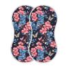 AMmao Blue Pink Flower Butterfly Burp Cloths 2 Pack Muslin Burping Cloth Cotton Burp Towel Soft Absorbent Baby Burp Cloths for Boys Girls Newborn 22 x 11 in view 1