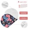 AMmao Blue Pink Flower Butterfly Burp Cloths 2 Pack Muslin Burping Cloth Cotton Burp Towel Soft Absorbent Baby Burp Cloths for Boys Girls Newborn 22 x 11 in view 3