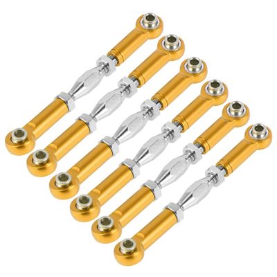 VICASKY Upgrade Your Rc Car 6pcs 71mm Aluminum Rod Linkage Turnbuckle Rods Easy Install for 1/10 Rc Car Steering