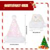 Funnysoft 4 Pcs Christmas Hat Adult Sequin Santa Hat with Plush Brim Thicken Velvet Xmas Hats for Women Men Holiday Party(Iridescent,Novelty) view 2