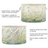 xigua Wild Flowers Cotton Rope Basket with Handle, Baby Storage Laundry Hamper for Clothes Blankets Toys, Large Round Storage Basket for Bedroom Bathroom Nursery Decor view 3