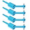 4Pcs Treehobby Aluminum Alloy Drive Shaft Dog Bone Dogbone & Wheel Stub Axle Cup Compatible with Tamiya TT01 TT02 1/10 RC Car Upgrades Parts(Blue) view 2