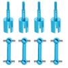 4Pcs Treehobby Aluminum Alloy Drive Shaft Dog Bone Dogbone & Wheel Stub Axle Cup Compatible with Tamiya TT01 TT02 1/10 RC Car Upgrades Parts(Blue) view 3