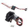 Aluminum Complete Transmission Gearbox Combo Kit Transmission Case with Gear Motor ESC Compatible for Axial SCX24 90081 1/24 RC Crawler Car Upgrades Parts view 1
