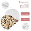 AMmao Brown Leopard Print Burp Cloths 4 Pack Muslin Burping Cloth Cotton Burp Towel Soft Absorbent Baby Burp Cloths for Boys Girls Newborn 22 x 11 in view 3