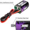 INJORA 180 PRO Brushed 48T Motor with Stainless Steel Pinion and Aluminum Heat Sink for TRX4M 1/18 RC Crawler Car Upgrade view 2