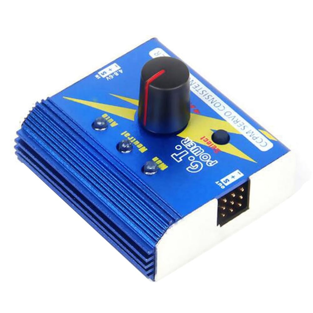 Luejnbogty Aluminum Alloy RC Servo Tester ESC Electronic Speed Controller Checker for RC Drone Car Boat RC Servo Tester Easy Install Easy to Use