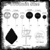 MEMOVAN 26pcs Man Birthday Cake Topper Black Boho Cake Topper Black Silver Balls Palm Leaves Cake Decorations for Man Boy Bohemian Black Silver Theme Wedding Baby Shower Birthday Party view 2