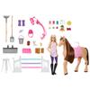 Barbie - Playset Stable Doll and Horse - 6 Play Areas & 25 Accessories Included - Inspired by Netflix Barbie Mysteries: The Great Horse Chase Kids Toy 3+ Years HXJ44 view 3