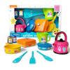 Lollipop Baby Shark Cooking Adventure Set: Play Kitchen with Pots, Pans, Utensils, Measuring Cup, Tea Kettle, Salt, and Pepper Shaker - Great Kids Kitchen Playset view 1