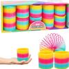 The Dreidel Company Plastic Multicolor Coil Spring, Goody Bag Fillers, Party Favor for Kids, 3" Inches (80mm) (120-Pack) view 2