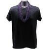 33" Round Metallic Midnight Purple Mardi Gras Beads - 6 Dozen (72 Necklaces), Mardi Gras Beads, Beads, Bead Necklaces Bulk, Beaded Necklaces Bulk, Beads view 2