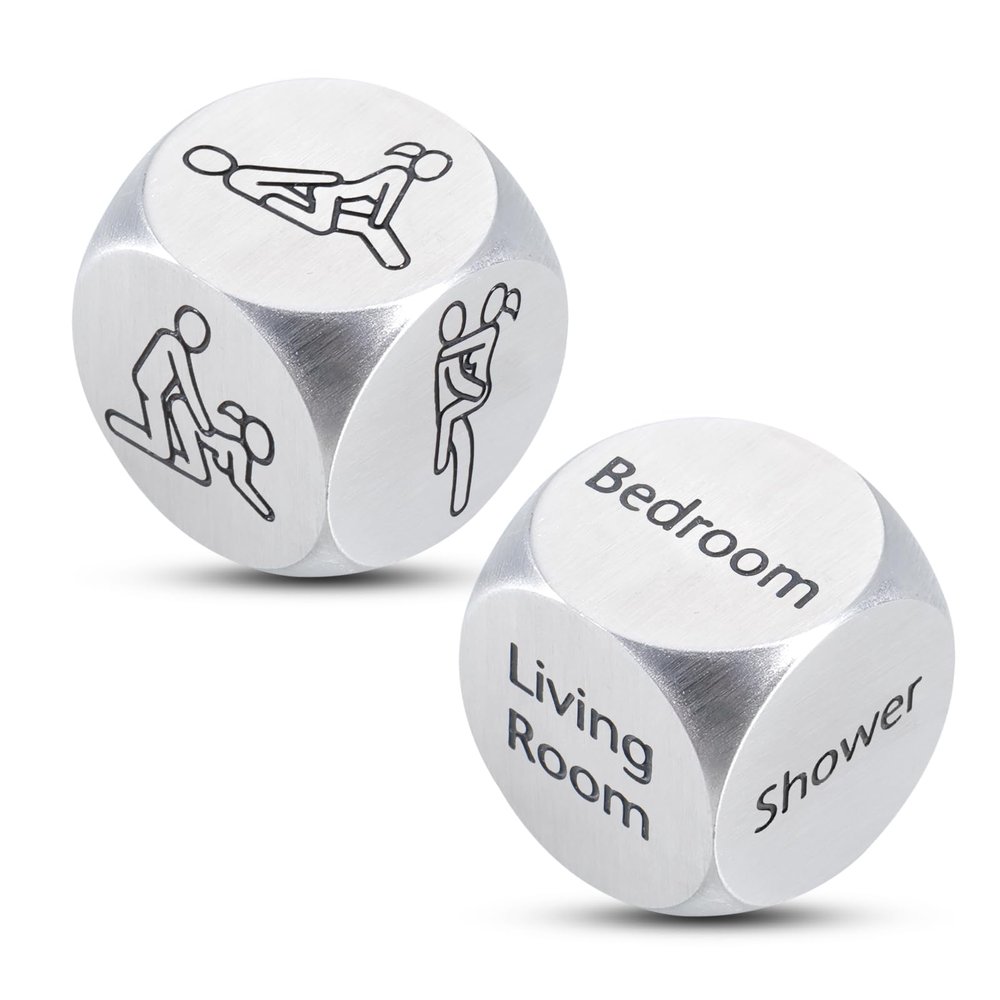 2 PCS Sex Dice Positions Sex Game Dice, Valentines Day Gifts for Adults Men Husband, Funny Naughty Gifts for Husband Wife, Valentines Dices Gift for Adults Male, Stocking Stuffers for Adult Women Men