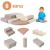 Virubi 6 Piece Soft Climb and Crawl Activity Playset, Toddler Climbing Toys Indoor,Soft Play Equipment, Foam Climbing Toys for Toddlers 1-5 view 2